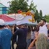 Heartbreaking moment British Air India crash survivor limps as he carries the coffin of his brother who died next to him with 240 others on doomed flight