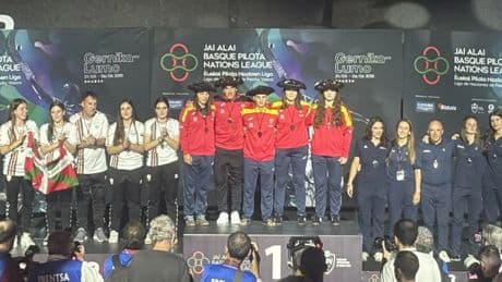 La sonora pitada al himno de España tras vencer a Euskadi en la final de un torneo de pelota vasca