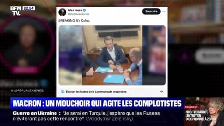 Macron : un mouchoir qui agite les complotistes - 12/05