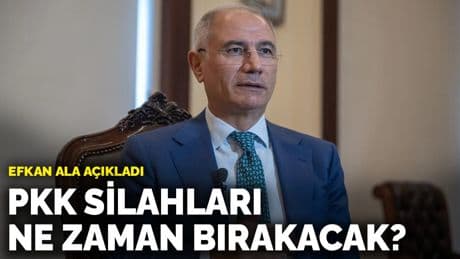 PKK silahları ne zaman bırakacak? Efkan Ala açıkladı