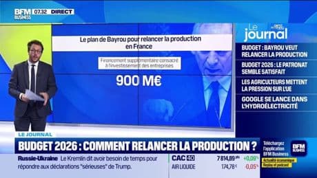 Budget 2026 : comment relancer la production ?