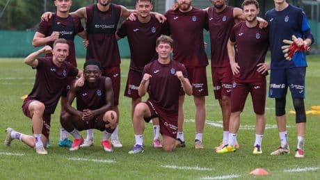 Trabzonspor'da yeni transfer Ernest Muci, takımla antrenmana katıldı