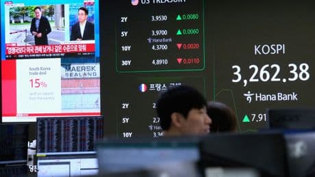 Asian shares are mixed after US stocks fall on weakened hopes for a September interest rate cut