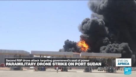 RSF drones strike knocks out power in Port Sudan