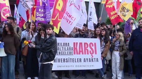 Ankara'da öğrencilerden gözaltılara tepki: Baskı ve korku politikalarını kabul etmiyoruz