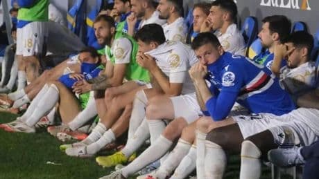 El drama de la Sampdoria: desciende por primera vez a la tercera división italiana