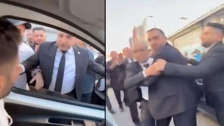 Düğün konvoyu yolu kapattı! Tepki gösteren sürücü ve eşine saldırdılar