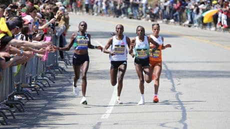 Lokedi breaks Boston Marathon course record, Korir takes men's race