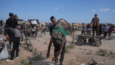 Dozens killed as Palestinians in Gaza scramble for aid from air and land