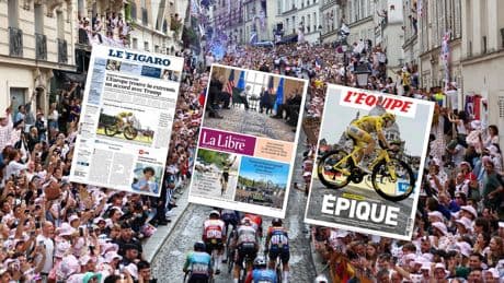 Tour de France : «Épique», «seul au monde»... Le quatrième sacre de Tadej Pogacar a conquis les cœurs et la presse internationale