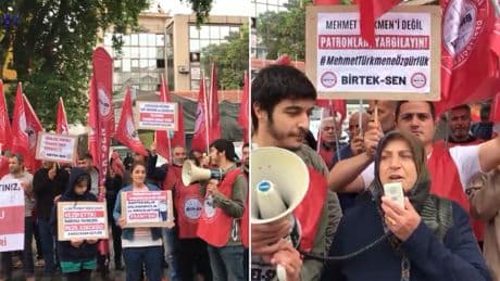 1 Mayıs'a katılamayan Mehmet Türkmen'in annesi Antep'ten seslendi
