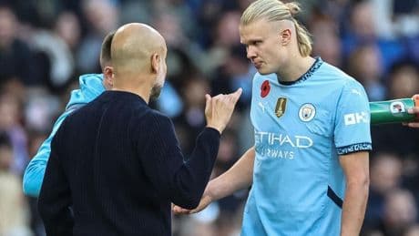 Kritische Erling Haaland terug bij Manchester City in cruciale fase: ’Ik was niet goed genoeg’