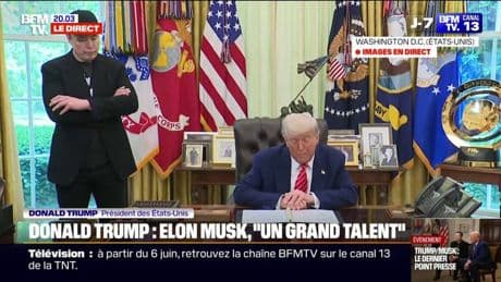 Départ d'Elon Musk: "DOGE a eu à sa tête un grand talent", déclare Donald Trump