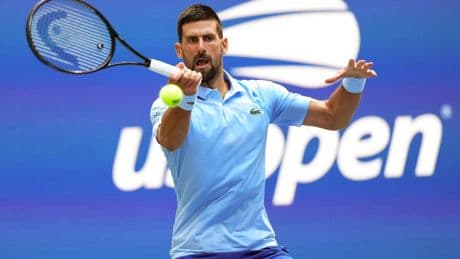 Novak Djokovic edges past qualifier Zachary Svajda in four sets at US Open