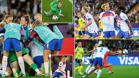 Sweden 2-2 England (2-3 on pens): Lionesses keep Euros dream alive with dramatic penalty shootout win after stunning comeback from two goals down