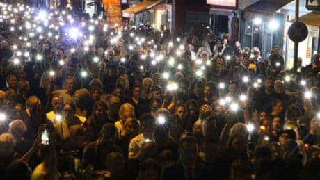Trabzon'da sessiz yürüyüş