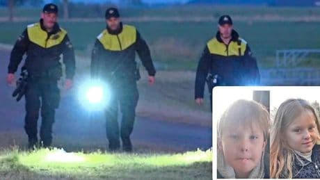 Massale zoekactie politie naar vermiste kinderen in Groningse Beerta