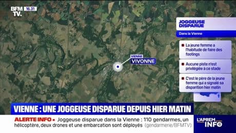 Vienne: une joggeuse portée disparue, 110 gendarmes mobilisés pour la retrouver