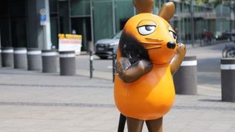 Maus vor WDR-Gebäude angezündet