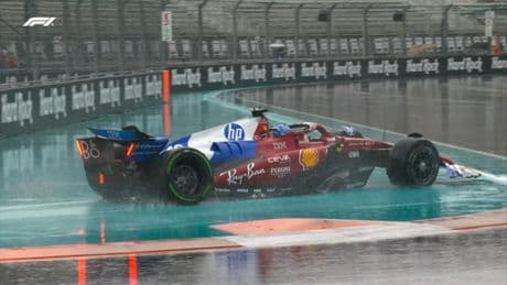 Charles Leclerc crashes out of Miami sprint race… on way to the grid