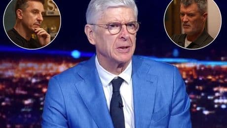 Gary Neville in agreement with Roy Keane after Arsene Wenger sparked Man Utd fury