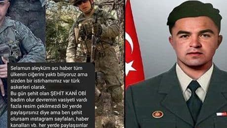 Şehidin vasiyeti ortaya çıktı: Şehit olursam fotoğraflarım her yerde paylaşılsın