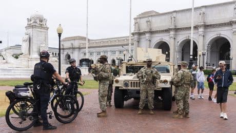 More U.S. National Guard troops arrive in Washington under Trump crackdown