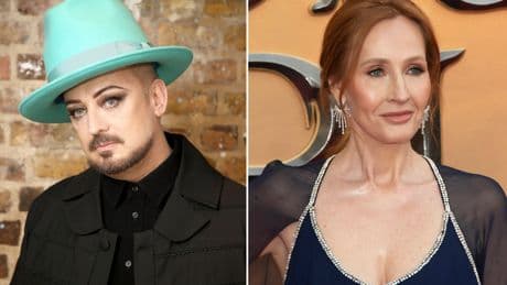 Boy George embroiled in social media dispute with ‘bored rich bully’ JK Rowling over trans rights