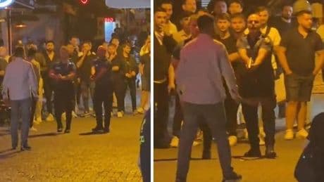 Beşiktaş'ta korku dolu anlar! Döner bıçağıyla kendisine zarar verdi, çevredekileri tehdit etti