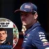 Fans label Max Verstappen the 'funniest Driver of the Day ever' as Red Bull star wins vote before 10-second penalty at the Spanish Grand Prix after collision with George Russell
