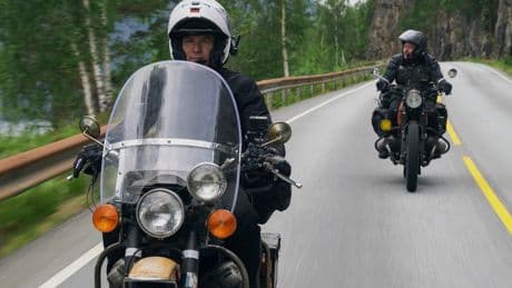 Varroooom! It's back on the bikes for Ewan and Charley for Europe trek in 'Long Way Home.'