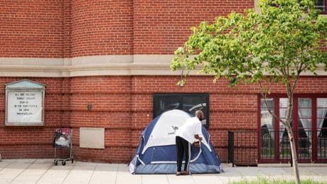 White House says homeless people in DC will be forced into shelters or put in jail. Advocates say ‘that should terrify everyone’