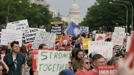 Proteste in USA gegen Trump-Regierung bei Kundgebungen zum 1. Mai