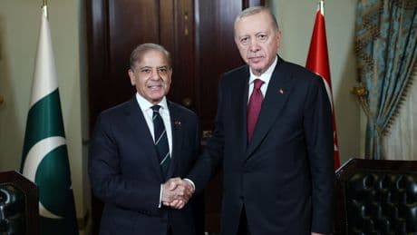 Cumhurbaşkanı Erdoğan, Pakistan Başbakanı Şerif'i kabul etti