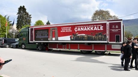 Çanakkale'de tarihi yolculuk Ohri’de başladı: Mobil müze kapılarını açtı
