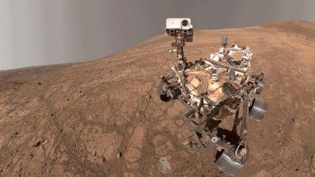 Mars Dust Devil Photobombs NASA Rover Selfie