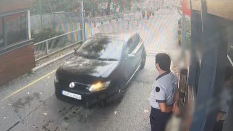 15 yaşındaki Hilal'i öldüren Ayberk Kurtuluş'un kampüse giriş anı: Neredeyse arabayı dahi durdurmamış