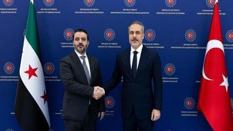 Dışişleri Bakanı Hakan Fidan, Suriyeli mevkidaşı Şeybani ile bir araya geldi