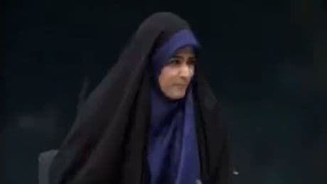 Iranian TV presenter goes back on air moments after Israeli strike hits her studio
