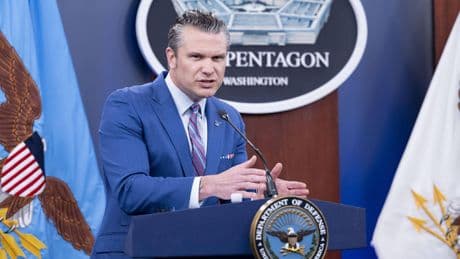 Hegseth returns fire after being scolded for saying 'boys in the bombers'