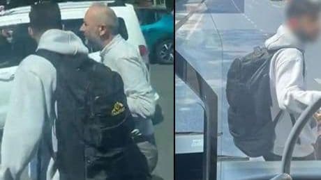 Yolun ortasında otobüse binmek isteyen yolcu ortalığı birbirine kattı
