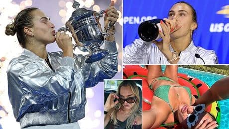 Inside Aryna Sabalenka's boozy US Open celebrations: How world No 1 toasted her victory with a champagne-drenched dressing room party - and the 'incredible' book which was the secret behind her Arthur Ashe success