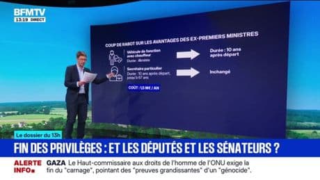 LE DOSSIER DU 13H - Fin des privilèges pour les anciens Premiers ministres: qu'en est-il pour les députés et sénateurs?