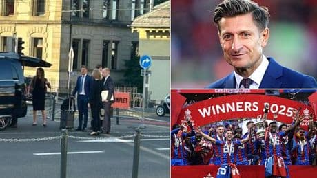 Steve Parish arrives for hearing in Switzerland as Crystal Palace attempt to have Europa League demotion overturned