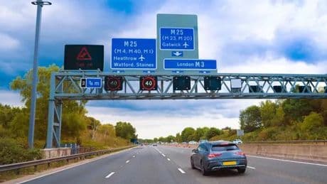 Reason motorway signs are blue and why you should be relieved by it