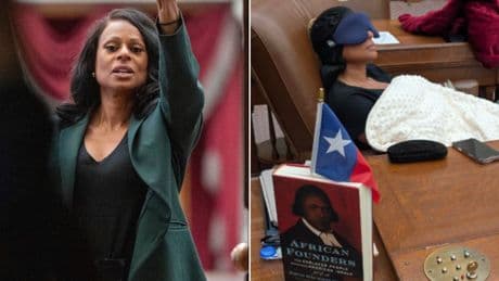 Texas Democrat sleeps in House chamber in protest of GOP police escort