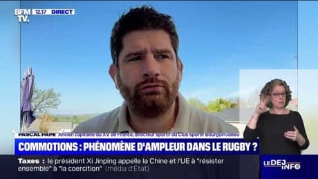 "Je suis inquiet pour lui", confie Pascal Papé, ancien capitaine du XV de France, après les aveux de Sébastien Chabal sur sa perte de mémoire