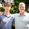 Rob is een van de 230 Dutchbat III-veteranen die teruggingen naar Srebrenica, hij met zijn zoon