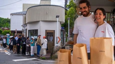 Türk çiftin Japonya'da sattığı lezzet için kuyruğa giriyorlar