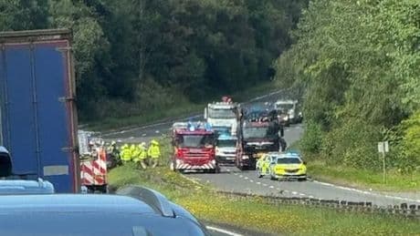 Man rushed to hospital following A82 crash in Dumbarton as police issue appeal for information